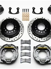 Wilwood Forged Dynapro Low-Profile Rear Parking Brake Kit, Drilled and Slotted Rotor - Black                                     - 140-11402-D - Image 3