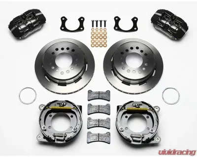 Wilwood Forged Dynapro Low-Profile Rear Parking Brake Kit, Plain Face Rotor - Black - 140-11404