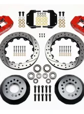 Wilwood Forged Narrow Superlite 6R Big Brake Front Brake Kit (Hub), Drilled and Slotted Rotor - Red                                     - 140-11548-DR - Image 3