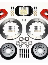 Wilwood Forged Narrow Superlite 6R Big Brake Front Brake Kit (Hub), Plain Face Rotor - Red                                     - 140-11548-R - Image 3