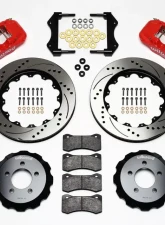 Wilwood AERO6 Big Brake Front Brake Kit, Drilled and Slotted Rotor - Red - Dodge Challenger| Magnum|Charger 2006-2010                                     - 140-11764-DR - Image 3