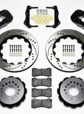 Wilwood AERO6 Big Brake Rear Brake Kit, Drilled and Slotted Rotor - Black - Dodge Challenger| Magnum | Charger 2006-2010                                     - 140-11765-D - Image 3