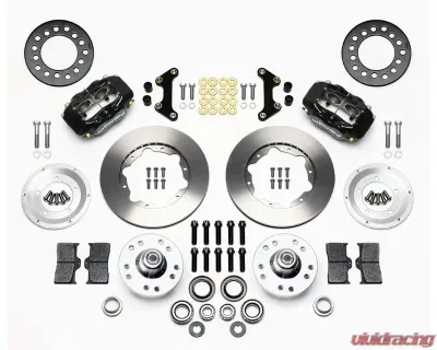 Wilwood Forged Dynalite Pro Series Front Brake Kit - Plain Face Rotor - 49-54 Chevy, Chevrolet Corvette 1953-1962 - 140-11812