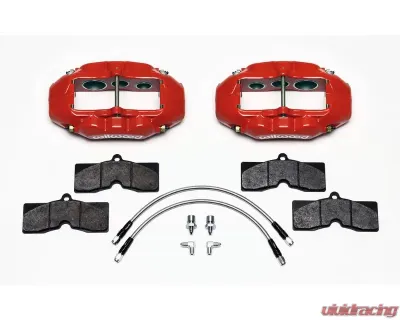 Wilwood D8-6 Front Replacement Caliper Kit - Red - Chevrolet Corvette C2/C3 1965-1982 - 140-11857-R