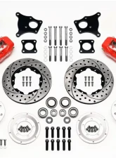 Wilwood Forged Dynalite Pro Series Front Brake Kit - Drilled and Slotted Rotor - Red - AMC 1971-1976                                     - 140-11940-DR - Image 3