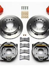 Wilwood Forged Dynapro Low-Profile Rear Parking Brake Kit - Plain Face Rotor - Red - AMC 1971-1974                                     - 140-11941-R - Image 3