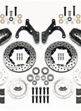 Wilwood Forged Dynalite Pro Series Front Brake Kit - Drilled and Slotted Rotor - Black - Chevrolet Impala 1969-1970                                     - 140-12040-D - Image 3