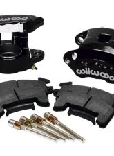 Wilwood D154 Front Caliper Kit - Plain Face Rotor - Black                                     - 140-12098-BK - Image 2