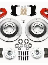 Wilwood Forged Narrow Superlite 6R Big Brake Front Brake Kit (Hub and 1PC Rotor) - Plain Face Rotor - Red - Chevrolet Camaro | Chevelle 1965-1972                                     - 140-12271-R - Image 3