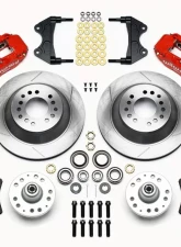 Wilwood Forged Narrow Superlite 6R Big Brake Front Brake Kit (Hub and 1PC Rotor) - Plain Face Rotor - Red - Ford Mustang 1974-1980                                     - 140-12276-R - Image 3