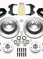 Wilwood Forged Narrow Superlite 6R Big Brake Front Brake Kit (Hub and 1PC Rotor) - Plain Face Rotor - Black  - Ford Mustang 1974-1980                                     - 140-12276 - Image 3