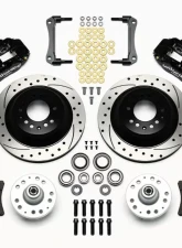 Wilwood Forged Narrow Superlite 6R Big Brake Front Brake Kit (Hub and 1PC Rotor) - Drilled and Slotted Rotor - Black - Chevrolet Camaro 1970-1978                                     - 140-12278-D - Image 3