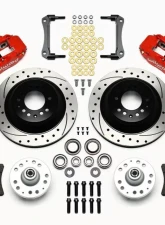 Wilwood Forged Narrow Superlite 6R Big Brake Front Brake Kit (Hub and 1PC Rotor) - Drilled and Slotted Rotor - Red - Chevrolet Camaro 1979-1981                                     - 140-12280-DR - Image 3