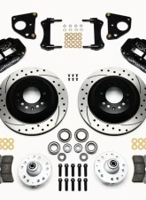 Wilwood Forged Narrow Superlite 6R Big Brake Front Brake Kit (Hub and 1PC Rotor) - Drilled and Slotted Rotor - Black                                     - 140-12282-D - Image 3