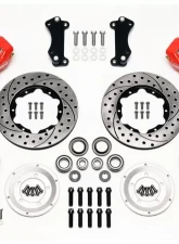 Wilwood Forged Dynalite Pro Series Front Brake Kit - Drilled and Slotted Rotor - Red                                     - 140-12305-DR - Image 3
