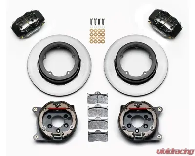 Wilwood Forged Dynalite Rear Parking Brake Kit - Plain Face Rotor - Black - 140-12420