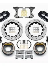 Wilwood Forged Dynalite Rear Parking Brake Kit - Drilled and Slotted Rotor - Black                                     - 140-12436-D - Image 3