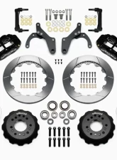 Wilwood Forged Narrow Superlite 6R Big Brake Front Brake Kit (Hub) - Plain Face Rotor - Black - Chevrolet Impala | Corvette 1959-1964                                     - 140-12460 - Image 3