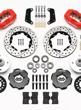 Wilwood Forged Dynalite Pro Series Front Brake Kit - Drilled and Slotted Rotor - Red - Ford Mustang 1964-1965                                     - 140-12535-DR - Image 3