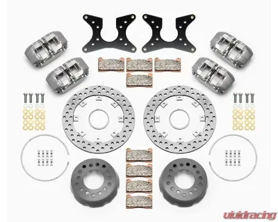 Wilwood Dynapro SA Lug Drive Dynamic Rear Drag Brake Kit - Drilled Rotor -  Anodized - 140-12553-D