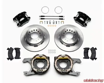 Wilwood D154 Rear Parking Brake Kit - Plain Face Rotor -  Black - 140-12567