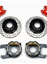 Wilwood D154 Rear Parking Brake Kit - Drilled and Slotted Rotor -  Red                                     - 140-12569-DR - Image 3