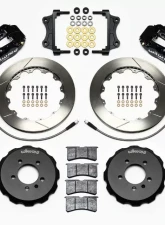 Wilwood Forged Narrow Superlite 6R Big Brake Front Brake Kit (Hat) - Slotted Rotor - Black - Volkswagen GTI 2006-2014                                     - 140-12789 - Image 3