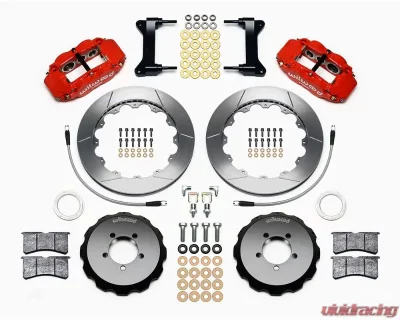 Wilwood Forged Narrow Superlite 6R Big Brake Front Brake Kit (Hat) - Plain Face Rotor - Black - Toyota 86 | FRS 2012-2020 - 140-12870-R