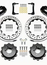 Wilwood Forged Narrow Superlite 4R Big Brake Rear Brake Kit For OE Parking Brake - Drilled and Slotted Rotor - Black - Toyota 86 | FRS 2012-2020                                     - 140-12871-D - Image 3