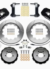 Wilwood AERO6 Big Brake Front Brake Kit - Slotted Rotor - Black - Subaru WRX 1999-2012                                     - 140-12876 - Image 3