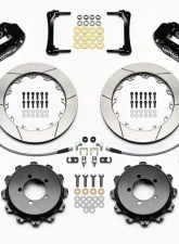 Wilwood Forged Narrow Superlite 4R Big Brake Rear Brake Kit For OE Parking Brake - Slotted Rotor - Black - Subaru WRX 2008-2012                                     - 140-12877 - Image 3