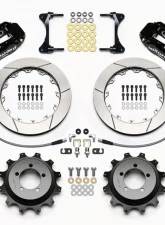 Wilwood Forged Narrow Superlite 4R Big Brake Rear Brake Kit For OE Parking Brake - Slotted Rotor - Black - Subaru WRX | Impreza 1999-2007                                     - 140-12878 - Image 3