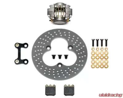 Wilwood Dynapro Single Left Front Brake Kit - Drilled Rotor - Anodized - 140-12956