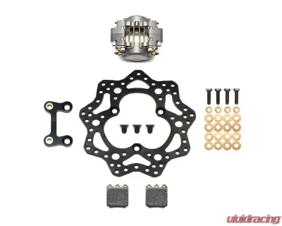 Wilwood Dynapro Single Left Front Brake Kit - Drilled Rotor - Anodized - 140-12957