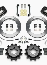 Wilwood Dynapro Radial Rear Brake Kit For OE Parking Brake - Slotted Rotor - Black - Subaru WRX 2006-2007                                     - 140-13013 - Image 3