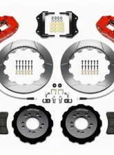 Wilwood Forged Narrow Superlite 6R Big Brake Front Brake Kit (Hat) - Slotted Rotor - Red - Ford Focus ST 2013+                                     - 140-13019-R - Image 3