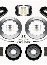 Wilwood Forged Narrow Superlite 6R Big Brake Front Brake Kit (Hat) - Slotted Rotor - Black - Ford Focus ST 2013+                                     - 140-13018 - Image 3