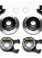 Wilwood D154 Rear Parking Brake Kit - Drilled and Slotted Rotor - Black                                     - 140-13025-D - Image 3