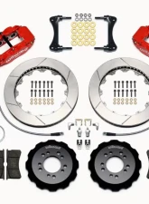 Wilwood Forged Narrow Superlite 6R Big Brake Front Brake Kit (Hat) - Slotted Rotor - Red - Hyundai Genesis Coupe 2008+                                     - 140-13043-R - Image 3
