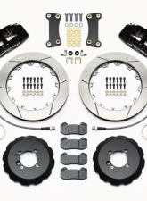 Wilwood Forged Dynapro 6 Big Brake Front Brake Kit (Hat) - Slotted Rotor - Black - Mini Cooper 2002+                                     - 140-13062 - Image 3