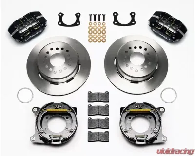 Wilwood Dynapro Lug Mount Rear Parking Brake Kit - Plain Face Rotor - Black - 140-13181