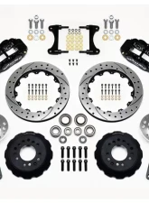 Wilwood Forged Narrow Superlite 6R Big Brake Front Brake Kit (Hub) - Drilled and Slotted Rotor - Black                                     - 140-13225-D - Image 3