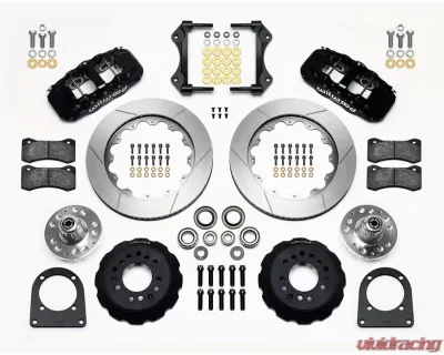Wilwood AERO6 Big Brake Front Brake Kit  - Slotted Rotor - Black - 140-13226