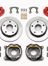 Wilwood Dynapro Lug Mount Rear Parking Brake Kit  - Plain Face Rotor - Red                                     - 140-13320-R - Image 3