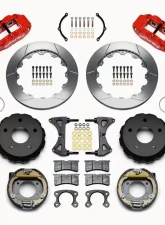 Wilwood Forged Narrow Superlite 4R Big Brake Rear Parking Brake Kit  - Plain Face Rotor - Red                                     - 140-13321-R - Image 3