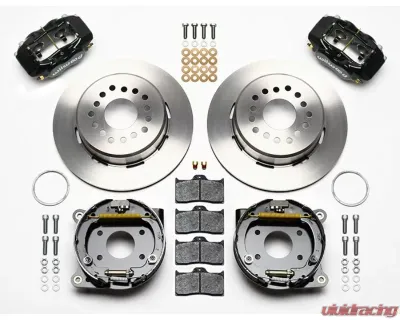 Wilwood Forged Dynalite Rear Parking Brake Kit - Plain Face Rotor - Black - AMC 1971-1974 - 140-13398