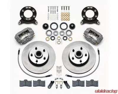 Wilwood Classic Series Dynalite Front Brake Kit - Plain Face Rotor - Anodized - Ford Mustang 1970-1973 - 140-13477