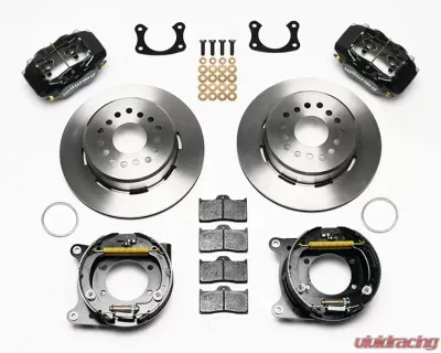 Wilwood Forged Dynalite Rear Parking Brake Kit - Plain Face Rotor - Black - 140-13511
