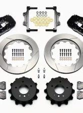 Wilwood AERO4 Big Brake Rear Brake Kit For OE Parking Brake - Slotted Rotor - Black - BMW 3 Series E90 2007-2011                                     - 140-13583 - Image 3