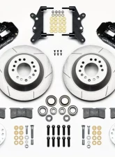 Wilwood Forged Narrow Superlite 6R Big Brake Front Brake Kit (Hub and 1PC Rotor) - Slotted Rotor - Black - Ford | Mercury  1960-1968                                     - 140-13654 - Image 3